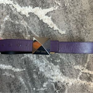 BETSEY JOHNSON REVERSIBLE PURPLE AND BLACK BELT 41”